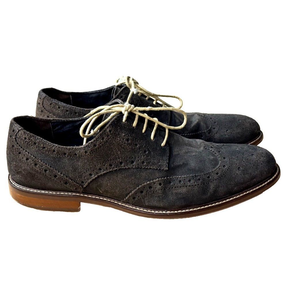 Gordon Rush Suede Coffee Brown‎ Concord Wing Tip Casual Lace Up Shoes Size 10